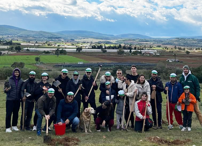 TREE PLANTING WITH THE PRESSIOUS ARVANITIDIS TEAM