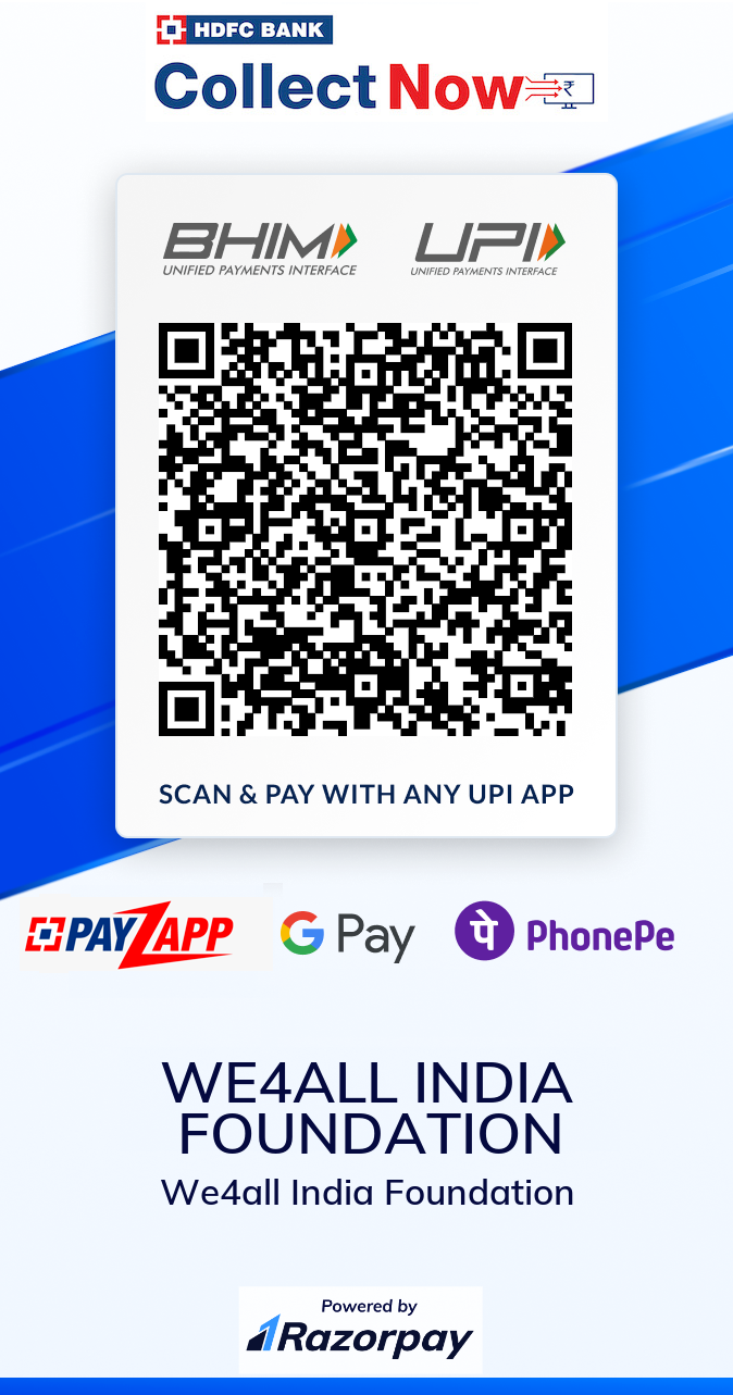 QrCode for we4all India foundation
